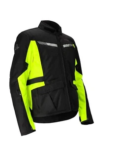 Giacca moto Acerbis X-TRAIL nero giallo Black yellow triplo strato jacket mis. M - Picture 1 of 2