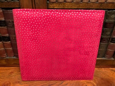 Red & Silver Stars Suedette Traditional Style 10 Page Photo Album - New - Image 1 of 3