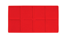 5 Red 8 Compartment Display Tray Inserts