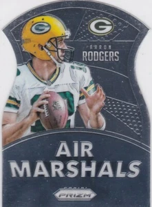 Carta calcio AARON RODGERS Green Bay Packers 2015 PRIZM DIE-CUT $$ AIR MARSHALS - Foto 1 di 2