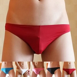 Modische Herren Eis Seide Tangas Slip Beutel Unterwäsche String Höschen - Bild 1 von 37
