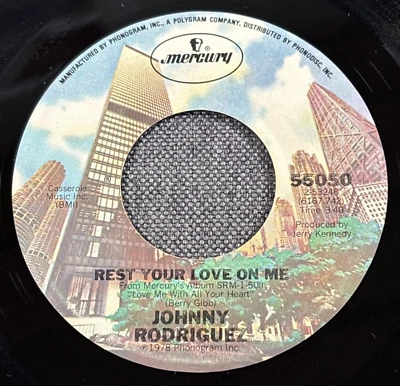 Johnny Rodriguez - Rest Your Love On Me / Alibis 7" 45 RPM Vinyl 1978 - Image 1 of 4