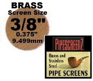Más de 100 pantallas de tubería de latón de 3/8"" .375"" 9,5 mm LA MÁS ALTA CALIDAD - ¡HECHAS EN EE. UU.! - Imagen 1 de 1
