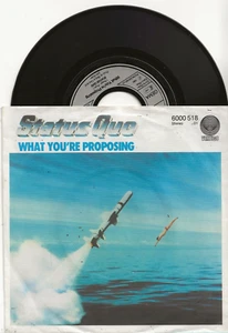 STATUS QUO WHAT YOU'RE PROPOSING ORIGINAL SINGLE FROM GERMANY - Picture 1 of 2