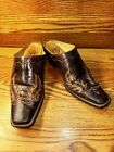 Charlie 1 Horse Lucchese Womens Sz 8B Shoes Brown Leather Mule Western Loafers