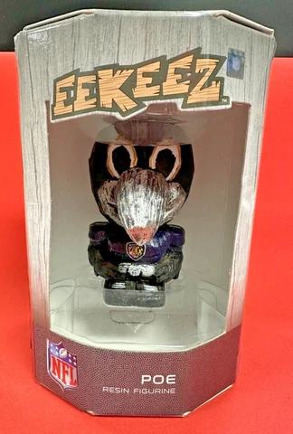 Baltimore Ravens Eekeez Poe mascot resin figurine Forever Collectibles Cover