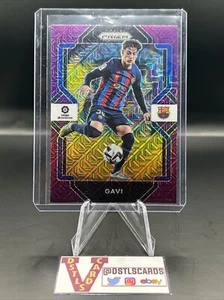 22/23 Panini Chronicles Prizm Premier League - GAVI PURPLE MOJO #213 Barcelona - Picture 1 of 3
