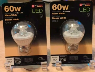 Lote de 2 - Utilitech Pro - 60w Repuesto 7.5w LED G16.5 Base Foto 1 de 2