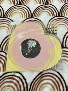 Taylor Swift Lover Live From Paris Heart Shaped Vinyl 2025 Version - Picture 1 of 2