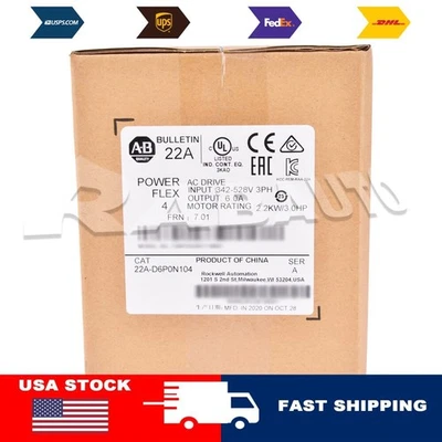 AB 22A-D6P0N104 /A PowerFlex 4 2.2 kW 3.0 Hp AC Drive US Free Tax - image 1 of 4