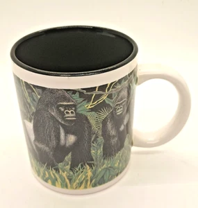 Vintage Silverback Gorilla Coffee Mug James Harter Art Jungle Wildlife Zoo Ape - Picture 1 of 6