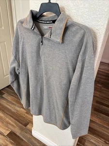 Men's size XL Grand Slam, brown/black fleece, zipper at neck, jacket - Picture 1 of 5