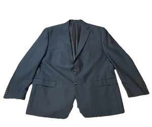 Lauren Ralph Lauren Charcoal Navy Sport Coat Blazer 2 Button Men’s Size 48R - Picture 1 of 15