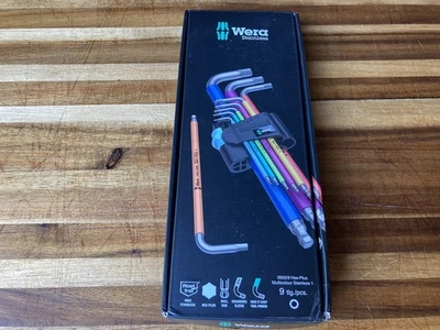 Wera Hex-Plus Multicolor 950/9  1 SB L-Key Set Metric 9 Pieces 05073593001 - Image 1 of 4