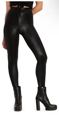Black Milk Clothing High Waist Shiny Wet Look Leggings Size XL -NWT - Image 1 of 2