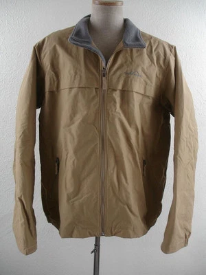 Men's sz XLT Eddie Bauer Khaki Fleece Lined Jacket Water Wind Resistant Thermore - Image 1 of 4