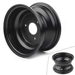 1x Cerchio mozzo ruota anteriore acciaio nero 19x7.0-8 8 pollici 3 fori per ATV Sunl Taotao - Foto 1 di 12