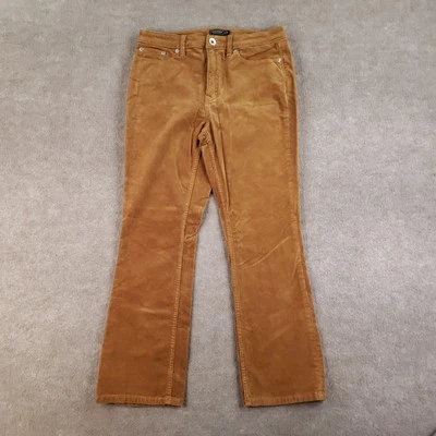 Pantalones Vineyard Vines para mujer 30 marrón pana pierna recta elásticos informales Foto 1 de 4