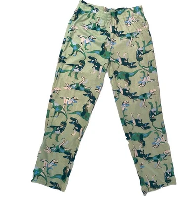 Cat & Jack Green Dinosaur Pajama Pants Boys XL 14 Sleepwear Winter PJs NWT - Image 1 of 4