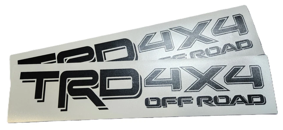 2X 丰田 TRD 4x4 越野塔科马苔原卡车贴花贴纸  — 第 1/1 张图片