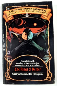 Rare Fighting Fantasy Gamebook #15: Rings of Kether Steve Jackson Dell RPG - Picture 1 of 5