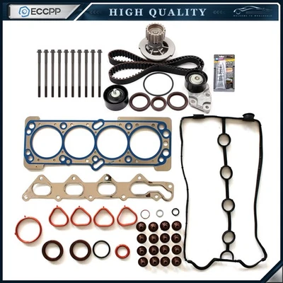 Juego de pernos de junta de culata Kit de correa de distribución Bomba de agua para Chevrolet Aveo 1,6 L DOHC Foto 1 de 4