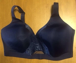 CACIQUE Size 42G Navy Blue Lightly Lined No-Wire Bra Lane Bryant Gently Used - Picture 1 of 7