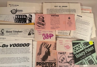 Magic Trick Instructions, Vintage Lot, Packet Tricks, Close-up, Mentalism + - Image 1 of 4