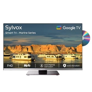 12V TV, 22 inch Smart TVs with DVD Player, 1080P FHD Television for Marine, R... - Picture 1 of 9