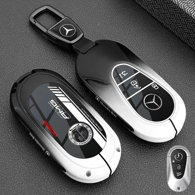 Zinc Alloy Key Fob Case Cover Shell for Mercedes-Benz C E S GLS CLA - Image 1 of 4