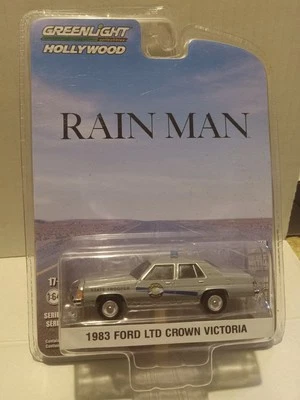 Greenlight Hollywood Rain Man 1983 Ford LTD Crown Victoria 1/64 Die-Cast Police - Image 1 of 3