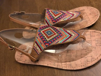 Sandalias Sam Edelman Circo Chanclas 8.5 BRITA Mujer Zapatos Azteca Suroeste  Foto 1 de 4