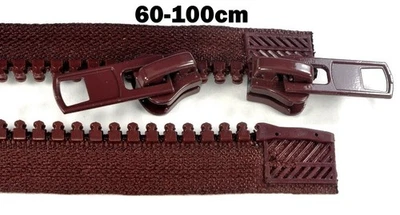 zwei wege reißverschluss teilbar 60 65 70 75 80 85 90 100cm weinrot - Bild 1 von 4