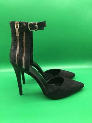 BEBE женщин Талия черный лодыжки ремень каблуки ZG13258-88A SZ 8,5 - Изображение 1 из 4