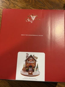 Hallmark Keepsake Deck the Gingerbread House Figur Neu in Box - für Bild geöffnet - Bild 1 von 12