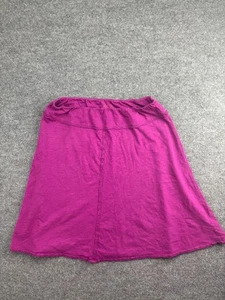 prAna Skirt Women's Large Pink Pull On Jersey Organic Cotton Midi Stretch - Picture 1 of 7
