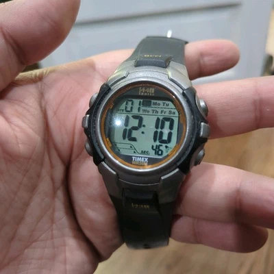 Working Timex 1440 Sports Men 43mm Quartz Digital Watch Fit 8.5 All Buttons Work - Image 1 of 4