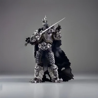 Boneco de ação estátua World of Warcraft Fall of The Lich King Arthas Menethil - Imagem 1 de 3