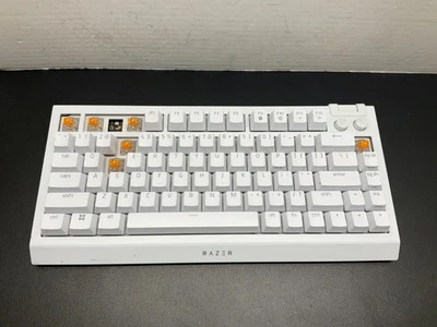 Razer BlackWidow V4 75% Mechanical Orange Switch Gaming (White Edition) Tested - Image 1 of 4