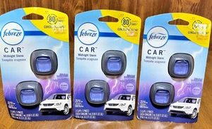 3 Pack Febreze Car Air Freshener Midnight Storm New Lasts 80 Days - Picture 1 of 1