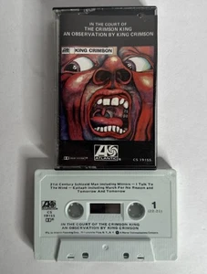 In The Court Of The Crimson King 1969 Black Slipcase Cassette Tape CS 19155 - Foto 1 di 3