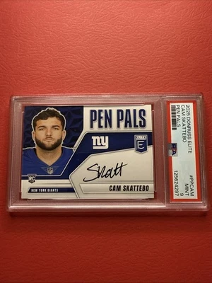 2025 Donruss Elite Cam Skattebo Pen Pals Rookie On Card Auto PSA9 Mint  🔥 - Image 1 of 3