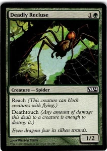 MTG Deadly Recluse Magic 2014 (M14) Common #168 - Picture 1 of 2