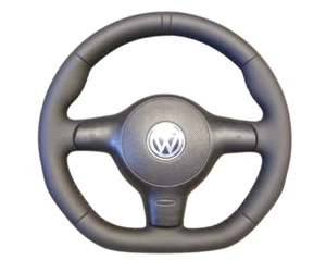 NEU Leder Lenkrad für VW Polo 3 6N2 Lupo Golf MK3 MK4 Transporter T4 - Bild 1 von 10