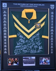 Blazed In Glory - 1986 Kangaroos The Invincible’s Return -NRL Signed & Framed - Picture 1 of 5