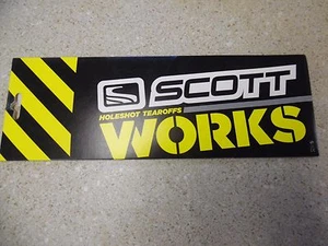 BIN3:C 05-24 205162-223 SCOTT WORKS UNIVERSAL HOLESHOT TEAR OFFS 10 PACK - Picture 1 of 2