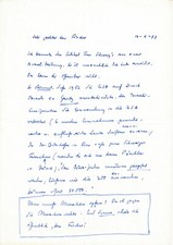Luise Rinser - Fronte-Retro Handgeschriebener Lettera,1977,Originale,Autografo
