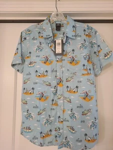 Disney Our Universe Nightmare Before Christmas Button Down Surf Shirt Size XS - Picture 1 of 7
