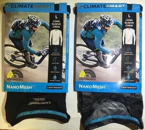 MEN'S CLIMATESMART NANO MESH LIGHTWEIGHT BASE LAYER LONG SLEEVE CREW - $36 MSRP - Picture 1 of 4