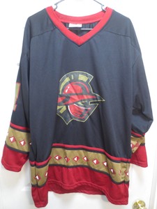 GWINNETT GLADIATORS ECHL BLACK HOCKEY JERSEY SIZE XL